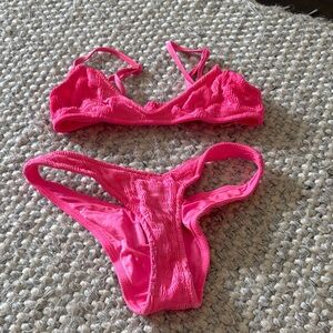 Pink triangl bikini